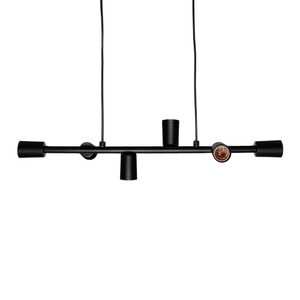 Lustre Pendente Taschibra Buds E27 Bivolt Preto 02110285-18