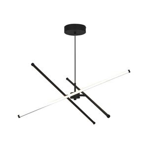 Lustre Pendente Taschibra Pole Led Bivolt Preto 6500k Luz Branca 15051092