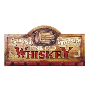 Placa Suporte Copos Porta Espetos Whisky 217