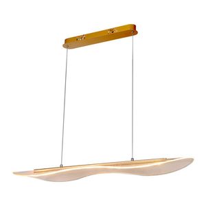 Lustre Pendente Nitrolux Acr-001d Dourado Led Bivolt Dourado 5919
