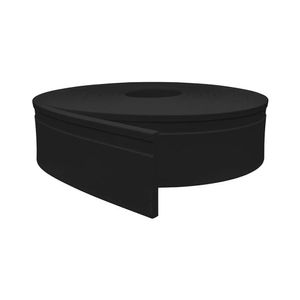 Rodapé De Eva Autocolante Rp16p 10cm Preto 10 Metros