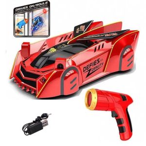 Carro De Escalada De Parede Com Controle Remoto Led Antigravidade Brinquedo Educativo Para Crianças Zabinno