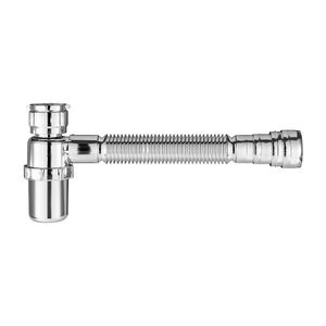 Sifão Sanfonado Extensível Astra Ssuc2 Com Copo 49cm Cromado Universal