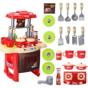 Cozinha Infantil Completa Little Chef Brinquedo Educativo Interativo Com 24 Acessórios Som E Luz