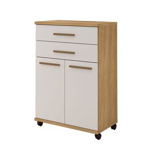 Balcão Monaco Master Mdf Arte Móveis Cinamomo/ Off White