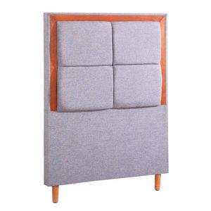 Cabeceira King Luxo Nápoles Veludo Mac Interiores Cinza Claro
