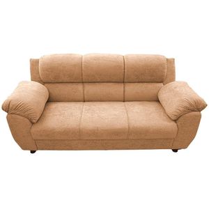 Sofá 3 Lugares Cama Inbox Paris Com 202cm De Largura Caramelo