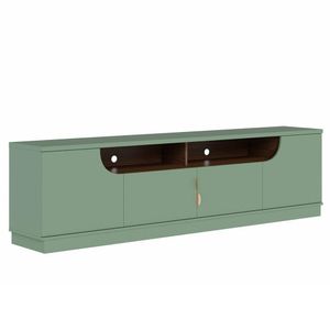 Rack Para Sala De Estar Tv 75 Pol Gianna C04 Hortelã Amêndoa - Lyam Decor