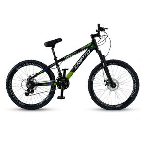 Bicicleta Aro 26 Cripto Freeride 21 Marchas Freios A Disco - Preto/verde
