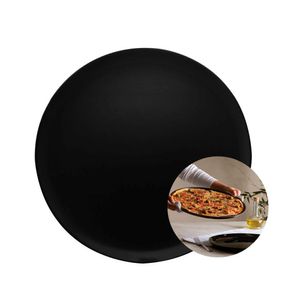 Jogo 8 Prato De Pizza Grande Raso Vidro Opalino Preto Friends Time Luminarc 32cm Lyor