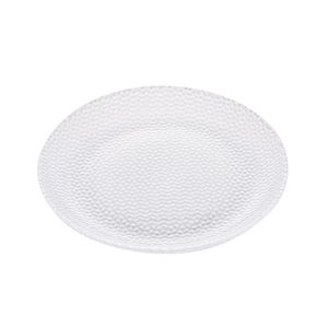 Jogo 12 Pratos Sobremesa De Vidro Wave Oriental 19cm Lyor