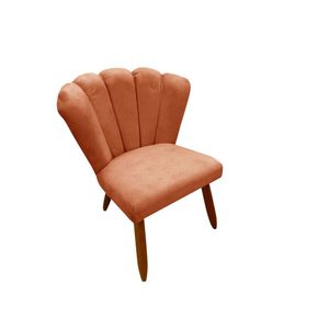 Cadeira Poltrona Petala Suede Para Sala E Penteadeira Cadeira