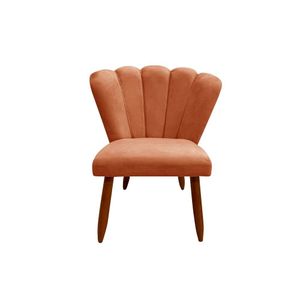Cadeira Poltrona Petala Suede Para Sala E Penteadeira