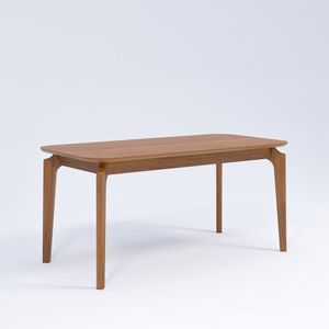 Mesa Ficus Natuame 77cm X 80cm X 160cm Tampo Em Mdf Madeira-cinamomo