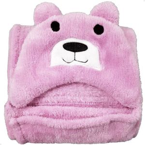 Manta Cobertor Toalha De Banho Com Capuz Para Bebê Criança Lorben Manto Bichinhos Fleece Macio