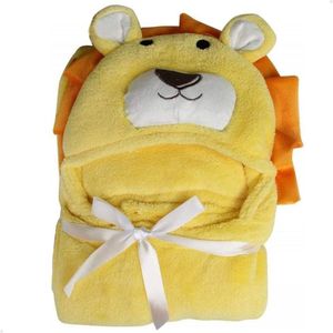 Manta Cobertor Toalha De Banho Com Capuz Para Bebê Criança Lorben Manto Bichinhos Fleece Macio