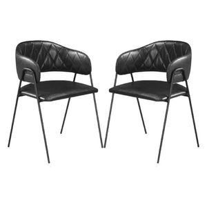 Conjunto 2 Cadeiras Sala Jantar Veneza Preto