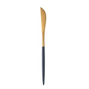 Faqueiro 24 Peças Aço Inox Kyoto Dourado E Azul Wolff