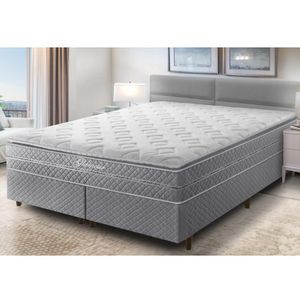 Cama Box Queen Umaflex Glamour Molas Ensacadas – Cinza