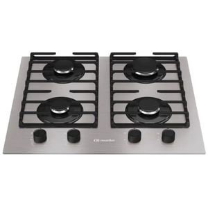 Cooktop 4 Bocas A Gás Mesa De Alumínio Grades De Ferro Fundido MCG4BL Mueller Bivolt