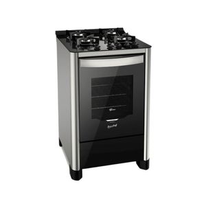 Fogão De Piso A Gás 4 Bocas Gran Cheff Mesa Vidro Fischer Bivolt