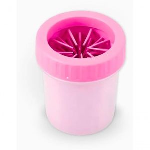 Limpador De Pata De Cachorros Portátil - Rosa
