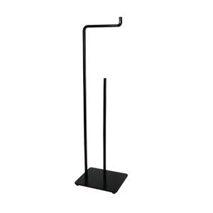 Suporte Para Papel Higiênico De Chão Preto Fosco Future