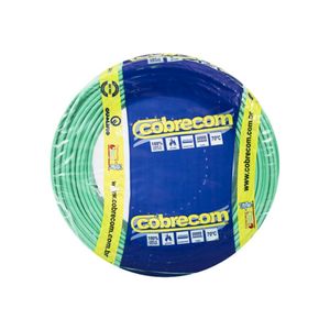 Rolo Cabo Flexível 750v 4mm 100 Metros Verde Cobrecom
