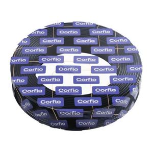 Rolo Com 200m De Cabo De Cobre 750v 0,75mm² Preto - Corfio
