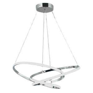 Pendente Argolas Round Trip Led 631pc 70w Bivolt Cromado