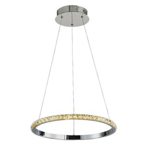 Pendente Coroa Led Dimerizável 7431pc 24w Bivolt Cromado
