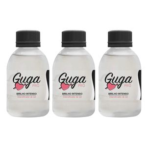 Kit 3 Esmalte Intensificador De Cor E Brilho Base Pro 100ml Guga
