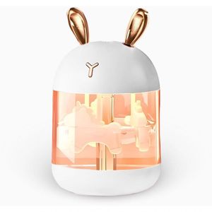 Umidificador E Aromatizador Eletrico Carrossel Abajur Com Led
