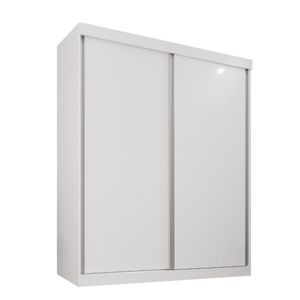 Guarda Roupa Solteiro 100% Mdf 2 Portas De Correr 3 Gavetas Portugal - Mais Moveis Neve