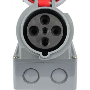 Tomada De Sobrepor Industrial 63a 4p 6h Vermelho 1342