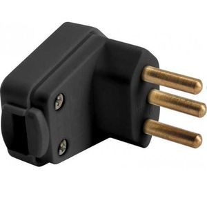 Plugue Angular 2pt 20a250v Preto Tramontina