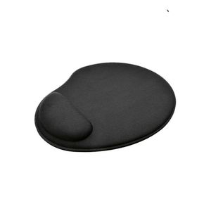 Mouse Pad Gel Letron Home Office Preto Emborrachado 26x22 Cm Ergonomico