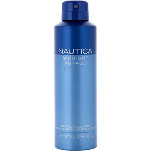 Água De Cheiro Masculina Nautica Midnight Voyage Deodorizing Spray Corporal 180 Ml