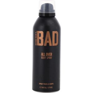 Água De Cheiro Masculina Diesel Bad All Over Spray Corporal 163.9g