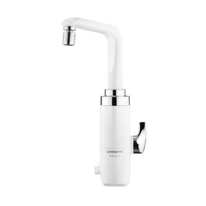 Torneira Elétrica Essence Bancada Branca Com Cromado 5500W Lorenzetti 220V