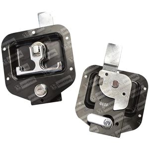 Maçaneta Externa Porta Inox Uso Geral ônibus Preta [f103]
