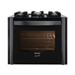 Fogão De Embutir 5 Bocas Tripla Chama Gran Cheff Grill Com Forno Elétrico Mesa Vidro Fischer 220V