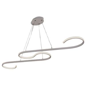 Pendente Ganchos Geometric Led 185 58w Bivolt Branco