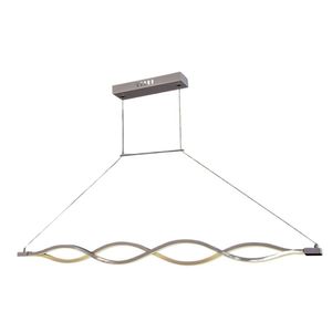 Pendente Ondulado Geometric Led Dimerizável 0602 36w Bivolt Branco