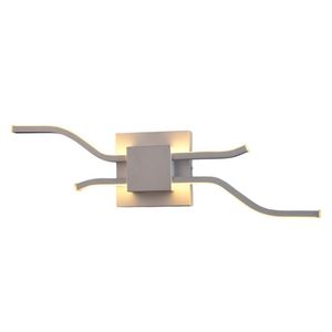 Luminária Ondulada Geometric Led Dimerizável 0752 Bivolt 16w Branco