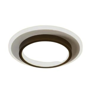 Luminária Redondo Geometric Led Dimerizável 862096/1 Bivolt 18w Branco E Preto