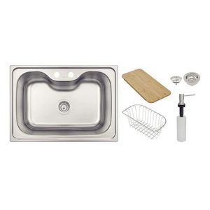 Cuba Morgana 60 Fx Undermount Em Aço Inox Acetinado Com Acessórios Tramontina