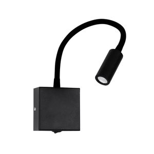 Arandela Led Evy Ip20 3w Preto Mb Led Ref. 2055