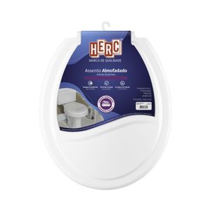 Assento Sanitário Almofadado Prime Branco