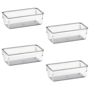 Organizador Modular Pote Transparente kit 4 Peças Acrimet Ref. 971.0